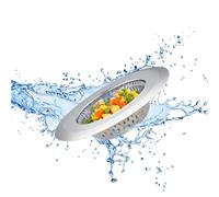 Minicoco Sink Plug Strainer 3Pcs Stainless Steel Drain Catcher Bathroom Sink Strainer, Prevent Clogging for Bathroom, Kitchen, Shower Plug Hole Hair Food Catcher (5.5cm)