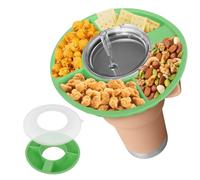 Minicoco Stanley Snack Tray 40 oz Thermos Bowl With Dust Proof Lid - Food Flask Accessories (Green)
