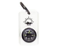 MiniComp - Zipperpull Mini Compass With Split Ring | Easy-to-Read Compass for Jacket, Parka, or Pack