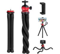 MINICOR Flexible Bendable Tripodfor iPhone and Action Cameras,Mini Handheld Portable Tripod Stand for Vlogging Travel and Photography,Black