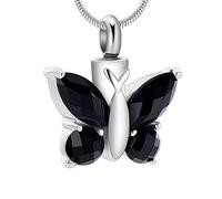 Minicremation Butterfly Cremation Necklace for Ashes Urn Neckalce for Ashes for Women Keepsake Pendant Memorial Jewelry Gifts for A Loss of Loved Ones
