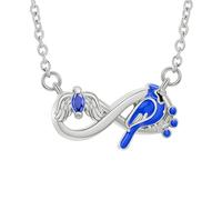 Minicremation Cardinal Infinity Symbol Urn Necklace for Women Red Cardinal Necklaces Cremation Memorial Angels Are Near Pendant Angel Wing Infinity Funeral Keepsake Jewelry Gift