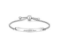Minicremation Cremation Bracelet for Ashes Stainless Steel Urn Bangles for Ashes Memorial Keepsake Cremation Memorial Urn Bracelet - Adjustable,Free Fill Kit
