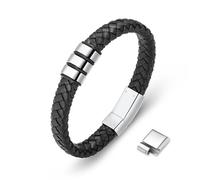 Minicremation Cremation Jewelry Urn Bracelet for Ashes Leather Rope Wrap Wrist Band Cuff Ashes Bangle Cremation Urn Bracelet for Ashes for Women Men