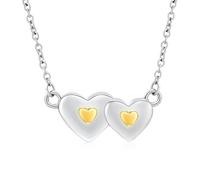 Minicremation Cremation Jewelry Urn Necklace for Ashes Double Heart Keepsake Pendant Gift for Women Funeral Memorial Urn Locket