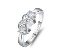 Minicremation Cremation Ring for Ashes Personalized Infinity Women Rings with 2 Round Simulated Birthstones Custom Engraved Keepsake Memorial Ash Rings