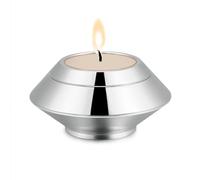 Minicremation Cremation Urn for Human Ashes Stainless Steel Candle Ash Holder Keepsake Urn for Ashes Candlestick Mini Funeral Urns for Pet Ashes (Silver)