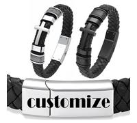 Minicremation Cross Cremation Urn Bracelet for Ashes Genuine Leather Memorial Ash Jewelry Urn Bangles Locket Keepsake Bracelet for Men