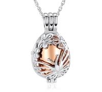 Minicremation Teardrop Butterfly Urn Necklace for Ashes Stainless Stee Hollow Mini Keepsake Urn for Women Men Cremation MemorialPendant Keepsake Jewelry