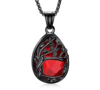 Minicremation Tree of Life Teardrop Urn Necklace for Ashes with Crystal Cremation Jewelry Memorial Ashes Keepsake Pendant for Women & Men