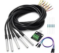 Minidodoca DS18B20 Temperature Sensor Module Kit with High-Accuracy Waterproof for Arduino Raspberry Pi DIY and Other Experiments
