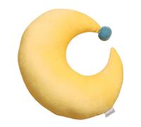Minidream Moon Nursery Cushion, Yellow Cute Plush Pillow for Baby and Toddler, Floor Cushions for Kids