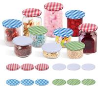 Minifactory 100 PCS Mason Jar Lids 82MM Twist Off Canning Lids, Reusable Replacement Jar Caps for Jam Jars, Preserving Lids for Honey, Marmalade, Sauce, Pickles (Multicoloured)