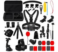 Minifactory 47 in 1 Action Camera Accessories Kit Compatible with GoPro Hero 13 12 11 10 9 8 7 6 5, AKASO DJI Action Insta360, Chest Head Strap Mounts & Carry Case
