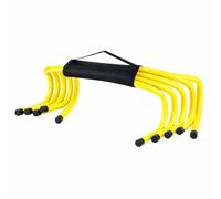 Minifactory 5pcs Fixed Soccer Training Hurdle Barrier Set, Agility & Obstacle Training Equipment for Soccer & Basketball, Sports Training Hurdles for Jumping, Speed & Fitness Drills (Yellow)