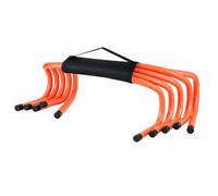 Minifactory 5pcs Fixed Soccer Training Hurdle Barrier Set, Agility & Obstacle Training Equipment for Soccer & Basketball, Sports Training Hurdles for Jumping, Speed & Fitness Drills (Orange)