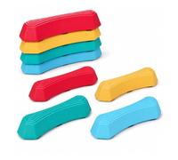 Minifactory 8PCS Stepping Stones for Kids, Multicolour Sensory Stepping Stones with Non-Slip Textured Surface, Balance Beam Training Set, Stackable Balance Stones for Coordination, Stability