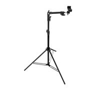 Minifactory Adjustable Metal Floor Phone Stand with Retractable Arm, Overhead Tripod for iPhone & Android for Live Streaming, Cooking, Recording, Video Filming - Portable & Stable