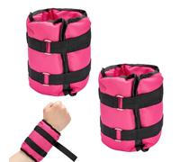 Minifactory Ankle Weights for Women, 1 Pair Adjustable Leg Weights & Wrist Weights with Soft Breathable Cotton, 0.5kg/1kg/1.5kg/2kg Options for Walking, Jogging, Pilates, Strength Training (2KG)