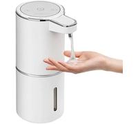 Minifactory Automatic Soap Dispenser Touchless, 380ml Rechargeable Wall Mounted Soap Dispenser with 4 Adjustable Levels, IPX5 Waterproof USB-C Smart IR Sensor for Bathroom Kitchen Hotel
