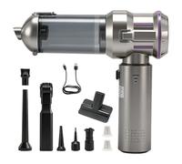 Minifactory Handheld Vacuum Cleaner, 22000Pa 4-in-1 Car Vacuum Cordless - 3 Speed Brushless Motor Mini Hoover with One-Touch Cleaning, USB-C Fast Charge, 9 Accessories for Home, Car, Pet Hair - Silver