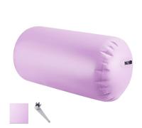 Minifactory Inflatable Gymnastics Air Roller Barrel 100cm Tumbling Mat Professional Backbend Trainer for Yoga/Backflip Training Home Gym Use High-Weight Capacity & Waterproof Design (Purple)