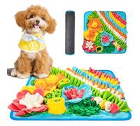 Minifactory Snuffle Mat for Dogs Pet Slow Feeder Mat with Non-Slip Bottom Washable Mental for Foraging & Smell Training Stress Relief for Large Medium Small Dogs & Puppies (39x39cm)