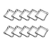 Minifactory Stainless Steel Serving Platters 10 Pack Large Dinner Trays with Mirrored Finish Heavy Duty Appetizer Serving Dishes for Party BBQ Buffet Catering Events Stackable & Easy Clean
