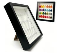 Minifigure Display Case, Figure Display Box, 3D Shadow Box Frame (Black)