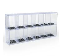 Minifigures Display Case Acrylic Building Block Display Box, Stackable Storage Container for Lego Minifigure Mini-Figures Storage Case for Lego Lovers