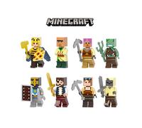 Minifigures Minecraft 8pcs Building Blocks Diy Gift Kids Educational Puzzle Toy