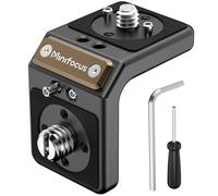 MINIFOCUS 1 x Mini L-shaped Mounting Plate, Right Angle Plate Mount with ARRI, 90° Angle Video Rig Adapter for Wireless Video Transmitter, V-Mount Battery, Monitor, Max. Load 3.0 kg