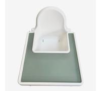 Minifolk 100% Food Grade Silicone | BPA Free | Highchair Mat for the Ikea Antilop Highchair | Wipeable Removable Washable (Thyme)