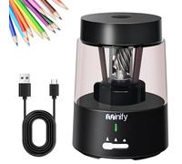 Minify - Electric Pencil Sharpener for 6-8mm Pencil Sharpener (Black)
