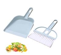 MiniHand Broom and Dustpan Set, MiniDesktop SweeperCleaning Brush with Dustpan Small Broom, Keyboard Brush , Household Small Dustpan Two-Piece Set for Desk Home
