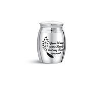 MiniJewelry Mini Cremation Urn for Ashes Your Wings were Ready Dog Cat Mum Sister Brother Dad Family Sepulchral Cinerary Funeral Keepsake Holder