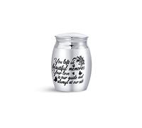 MiniJewelry Mini Cremation Urn for Human Ashes Sepulchral Cinerary Funeral Keepsake Memorial Holder Dad Father Mother Sister Daughter Son Brother Family