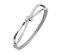 Minikeda Forever and Ever Knot Classic Bracelets for Women Gold/Silver Bracelet Crystals, Birthday Christmas Xmas Gift for Women/Mum/Mother/Wife (Silver)