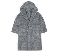 Minikidz / 4Kidz Boys 2 Tone Snuggle Dressing Gown (2-3 Years, Charcoal)