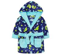 Minikidz Babies Childrens Infants Dinosaur Print Fleece Dressing Gown - 6 months - 6 yrs (18-24 Months)