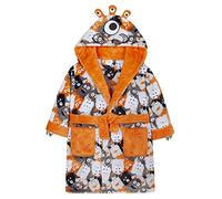 Minikidz Boys Monster Snuggle Soft Dressing Gown Grey 4-5
