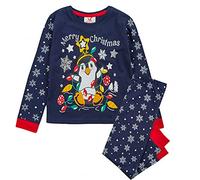 Minikidz Infant Unisex Novelty Christmas Pyjama Gift Set Elf & Penguin 4-5 Years Navy