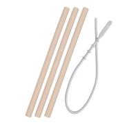 MinikOiOi 101110021 3 Straws with Brush Beige