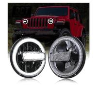 MINIKS Headlamp 2pcs 7Inch Round LED Headlights For Jeep For Wrangler JK TJ LJ With DRL High/Low Beam Front Headlight