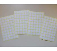 Minilabel White Paper Stickers, 12mm Circular, 216 Labels, Self-Adhesive Sticky Labels, Economy Pack