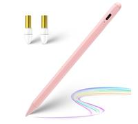 Minilabo iPad Pen for 2018-2025 Series, Palm Rejection and Fast Charging Active Pencil Compatible with Apple iPad 6-11, iPad Pro 11"/12.9"/M4, iPad Air 3/4/5/M2/M3, Pink
