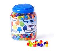 Miniland Pegs Educational Toy 20 Mm 650 Units Multicolor