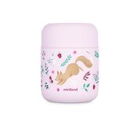 Miniland 280 ml Food Thermos for Baby - Stainless Steel, Double-Wall Insulation with Copper Layer, Keeps Food Hot & Cold for 24+ Hours, Leakproof, BPA Free, Dreamland Squirrel