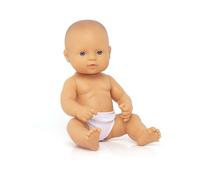 Miniland 31032 Baby Doll European Girl, Multi-Color