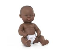 Miniland 31034 Baby Doll African Girl, Multi-Color
